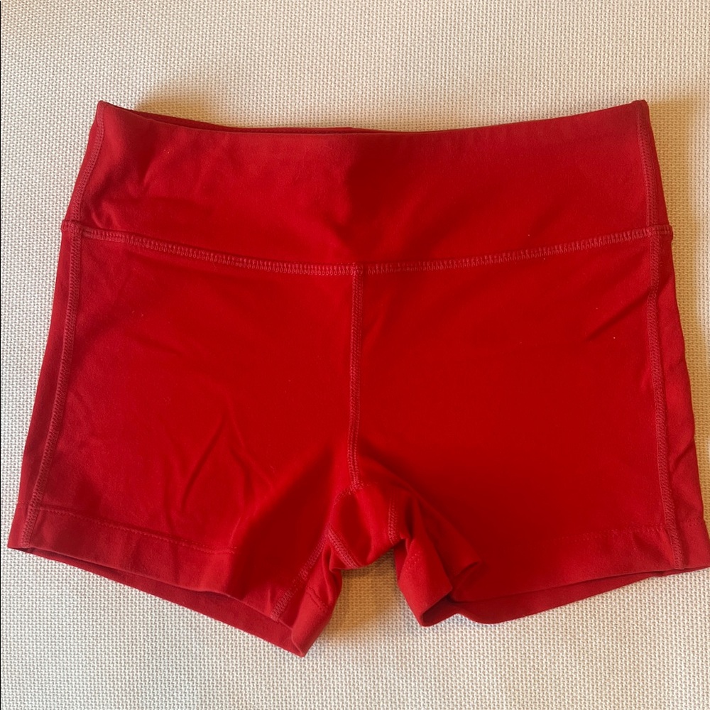 Athleta Red Athletic Shorts